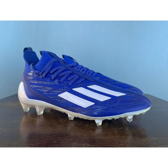 Adidas ADIZERO Primeknit Royal Blue/White Football Cleats Men’s Size 12 GV9622
